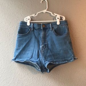 BDG Denim Pinup Super High-Rise Shorts